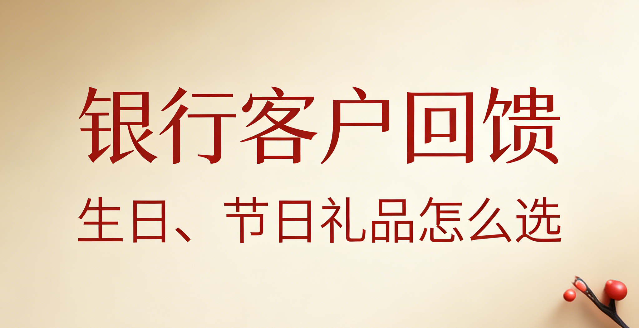 银行客户回馈礼品怎么选？从生日礼到节日答谢，这份采购指南请收好