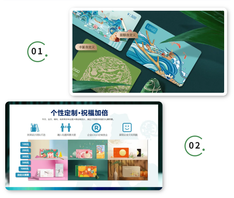 礼品卡卡面定制